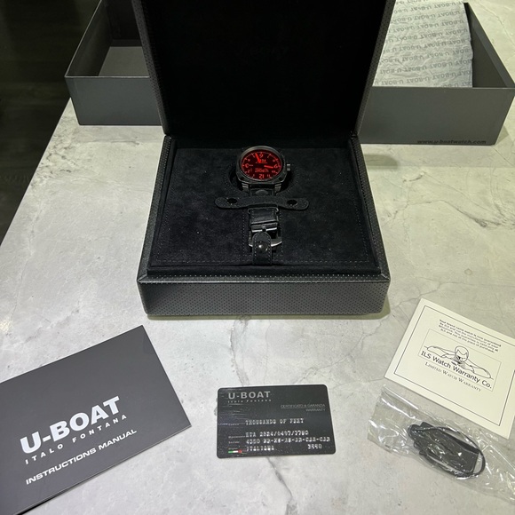 U-Boat Watch with Red Lens - Picture 3 of 5